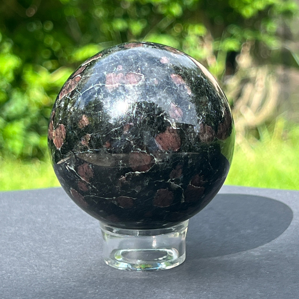 Sfera turmalina neagra cu granat model 1, pietre semipretioase - druzy.ro 3 