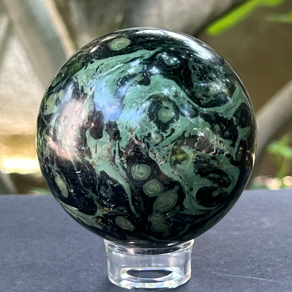 Sfera jasp kambaba Madagascar model 4, pietre semipretioase - druzy.ro 1 
