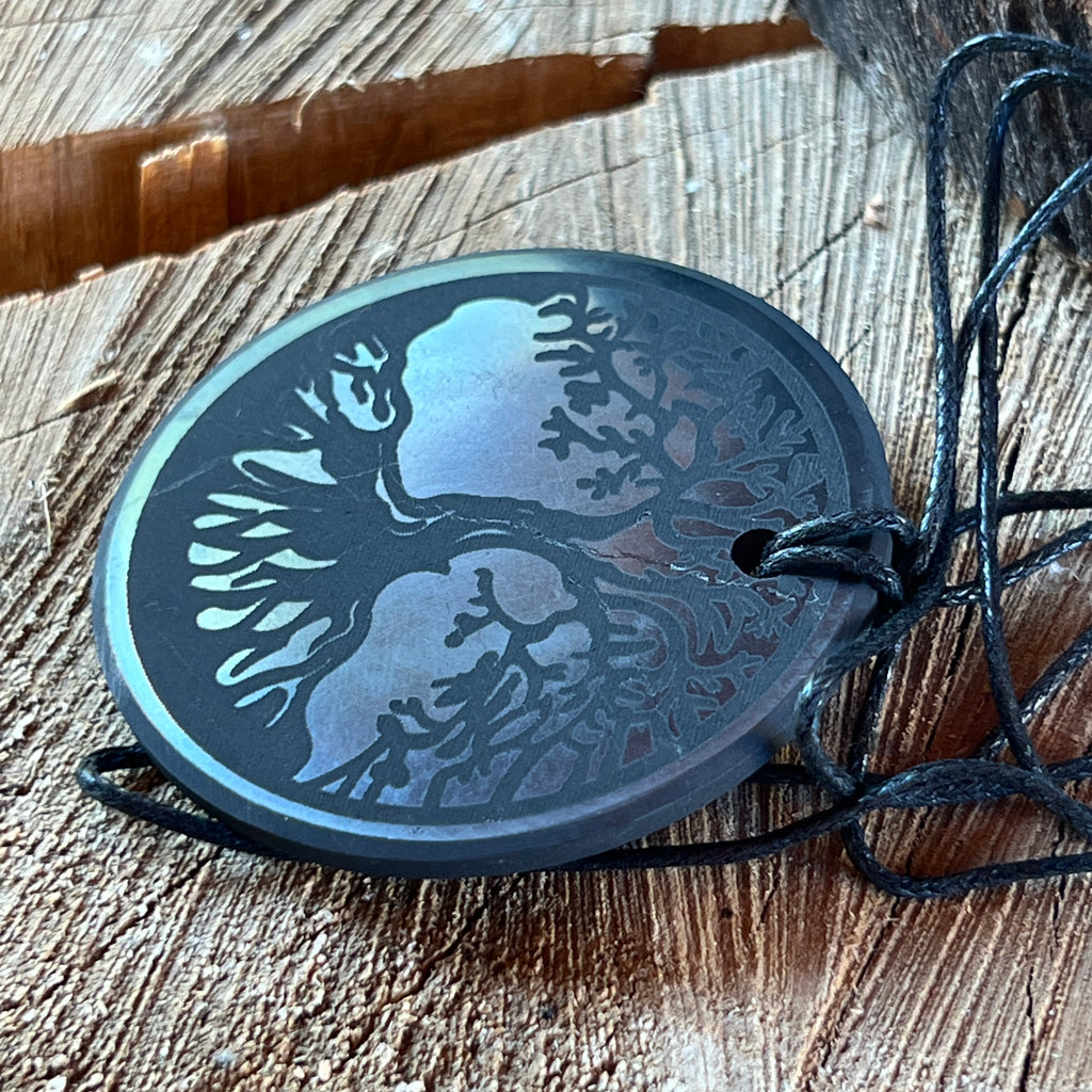 Pandantiv shungit Tree of Life 5 cm, pietre semipretioase - druzy.ro 3 