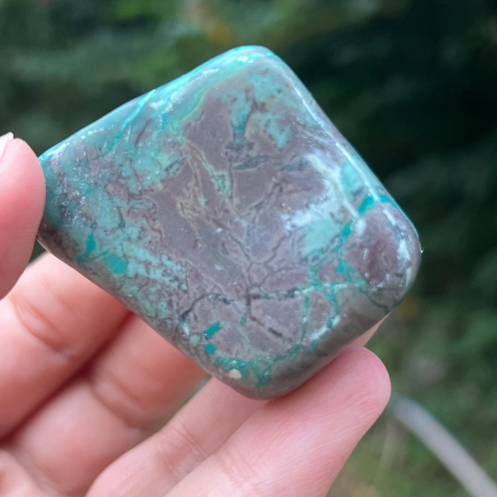 Shattuckite forma libera/palmstone m6, druzy.ro, pietre semipretioase 10