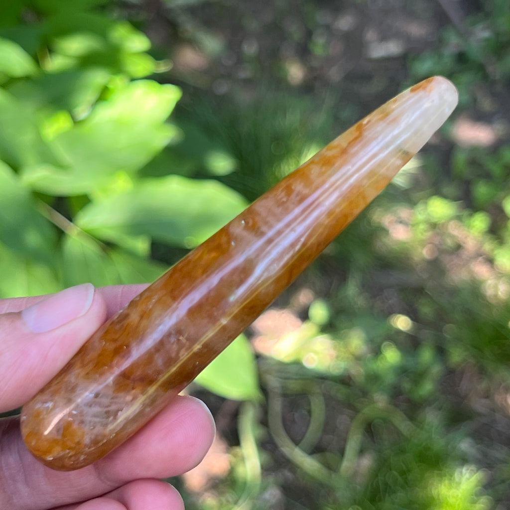 Bagheta golden healer, cuart lamaie model 13, pietre semipretioase - druzy.ro 2 