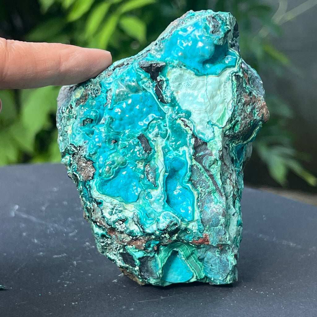 Cluster crisocola botrioidală model 6 din Congo, pietre semipretioase - druzy.ro 6 