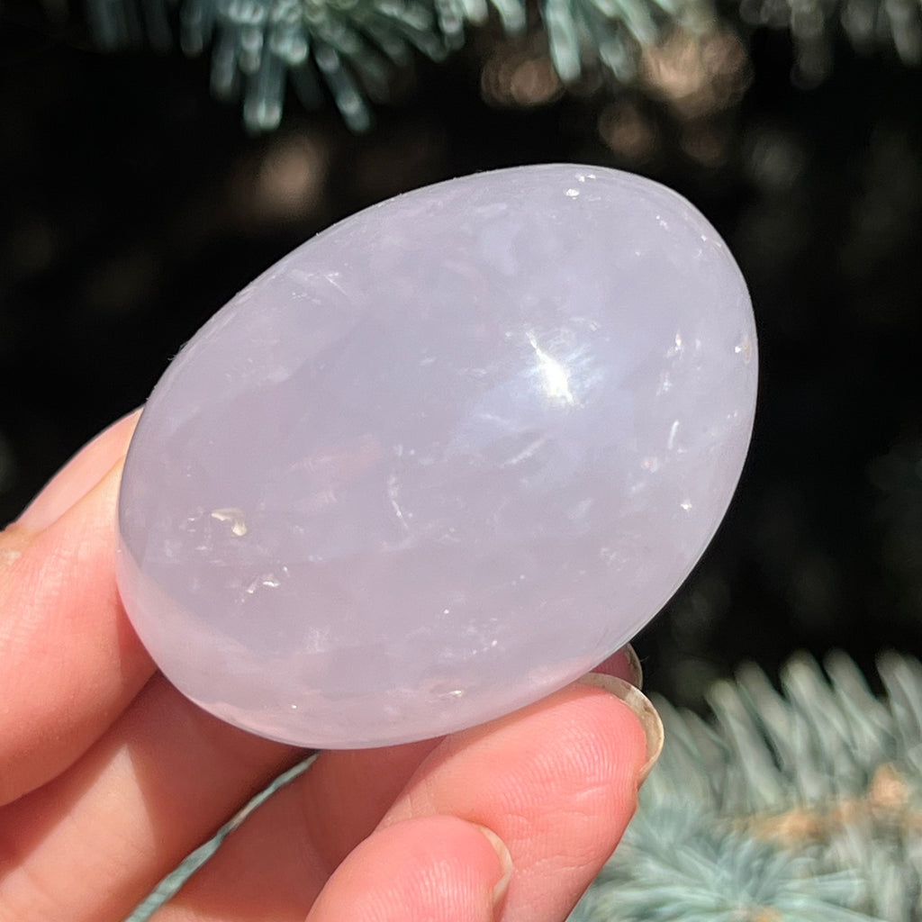 Palmstone cuart albastru perlat din Madagascar, girasol m1, druzy.ro, pietre semipretioase 3