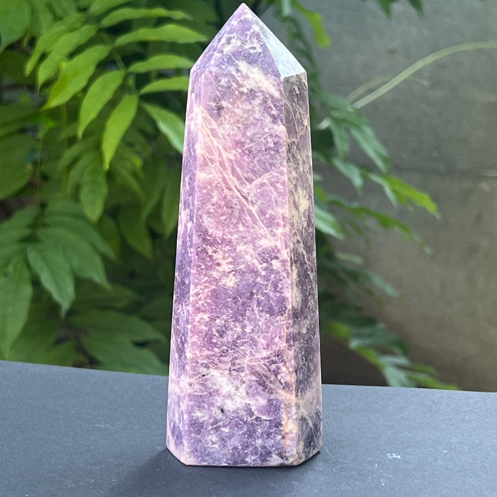 Obelisc lepidolit | Model L1, pietre semipretioase - druzy.ro 2 