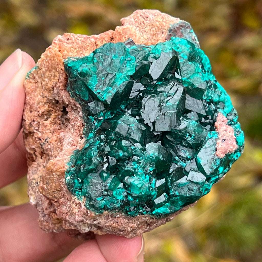 Dioptaz cluster din Congo model 2, pietre semipretioase - druzy.ro 2 