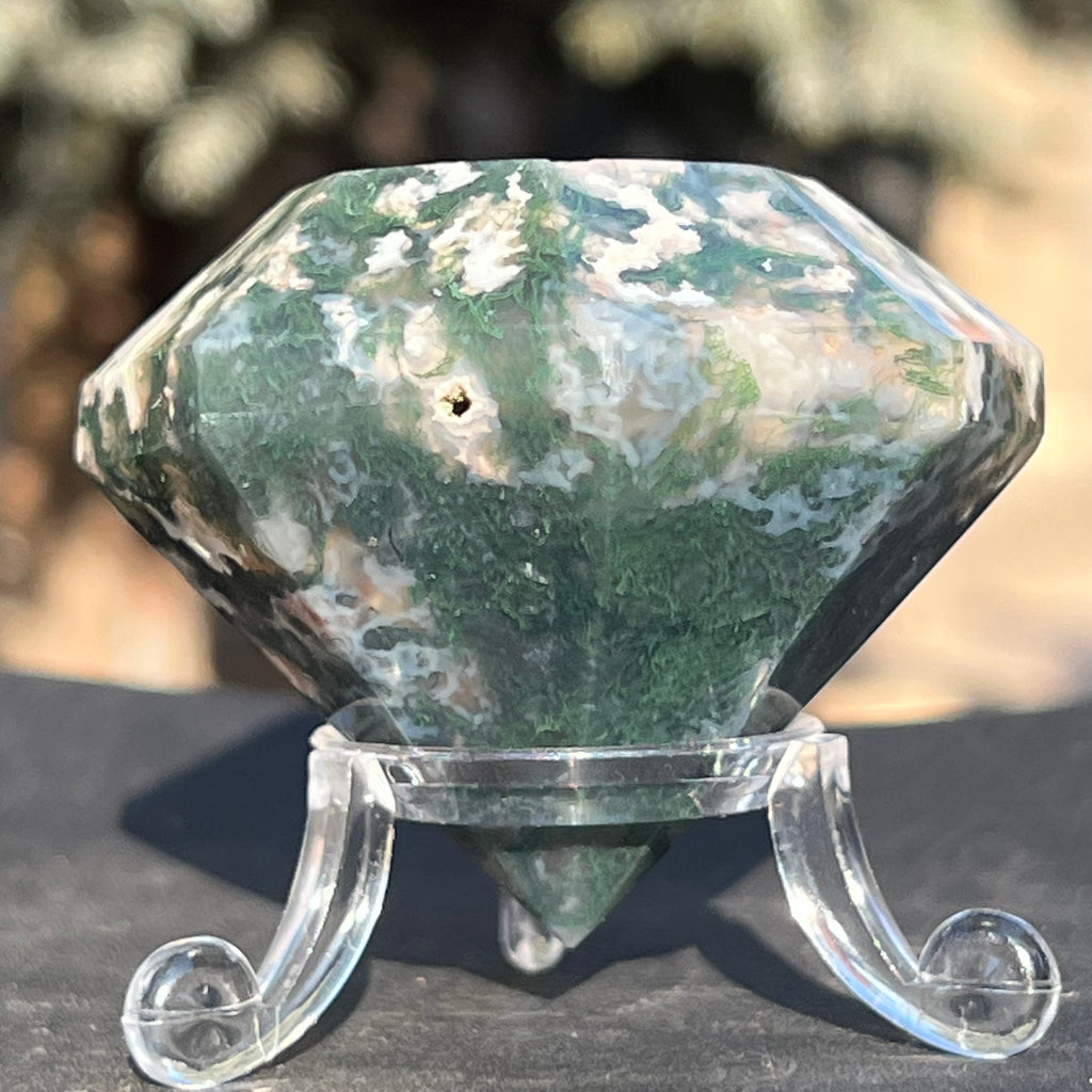 Agat muschi / moss diamant model 3, druzy.ro, cristale 3