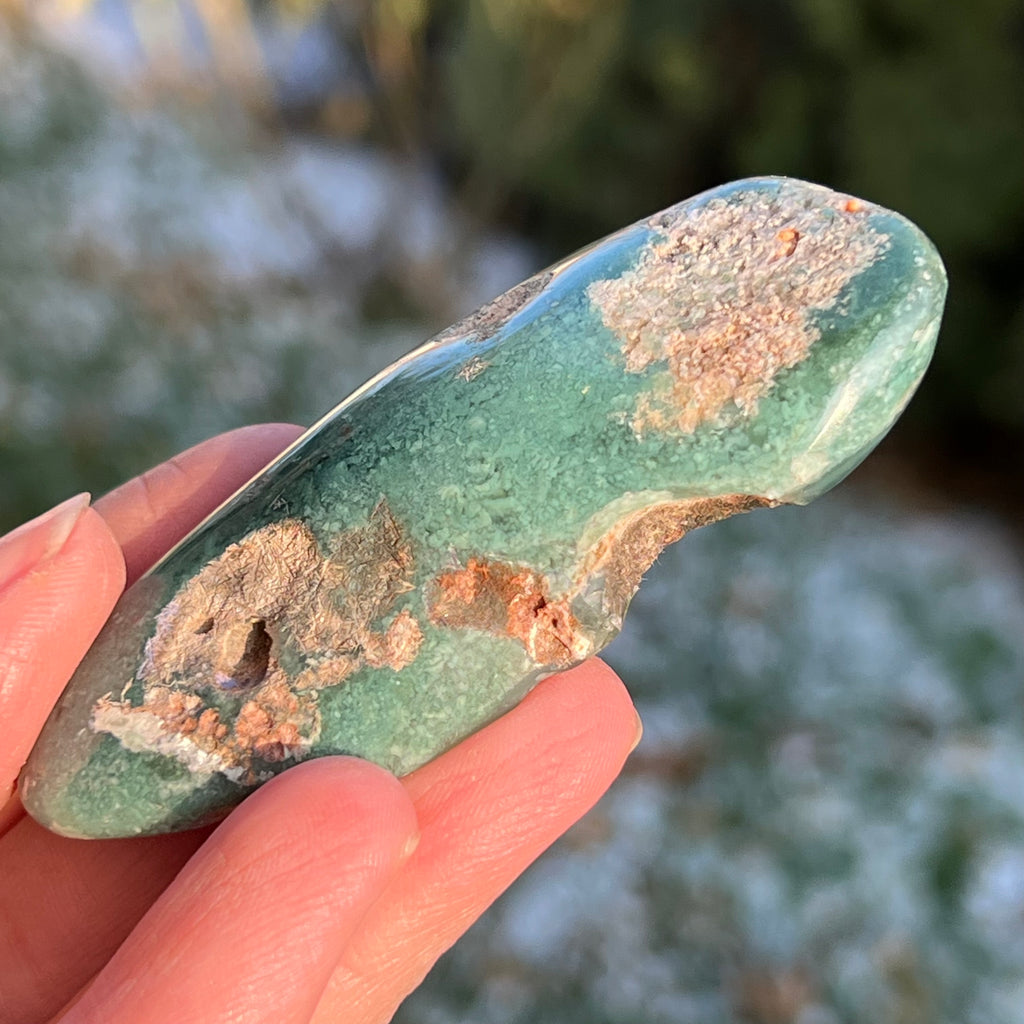Crisopraz smarald palmstone model 9 din Zimbabwe, druzy.ro, cristale 3