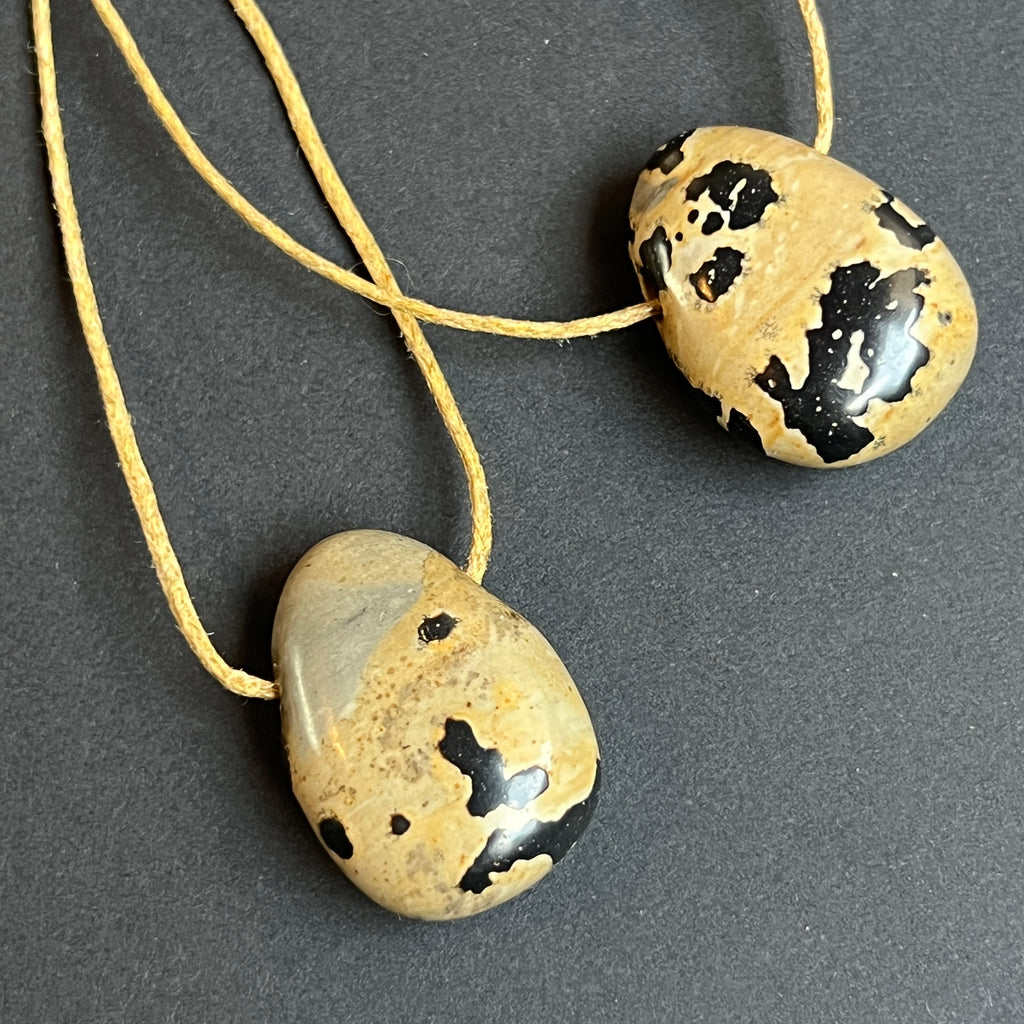 Colier pandantiv jasp arctic norvegian DROP, pietre semipretioase - druzy.ro 1 