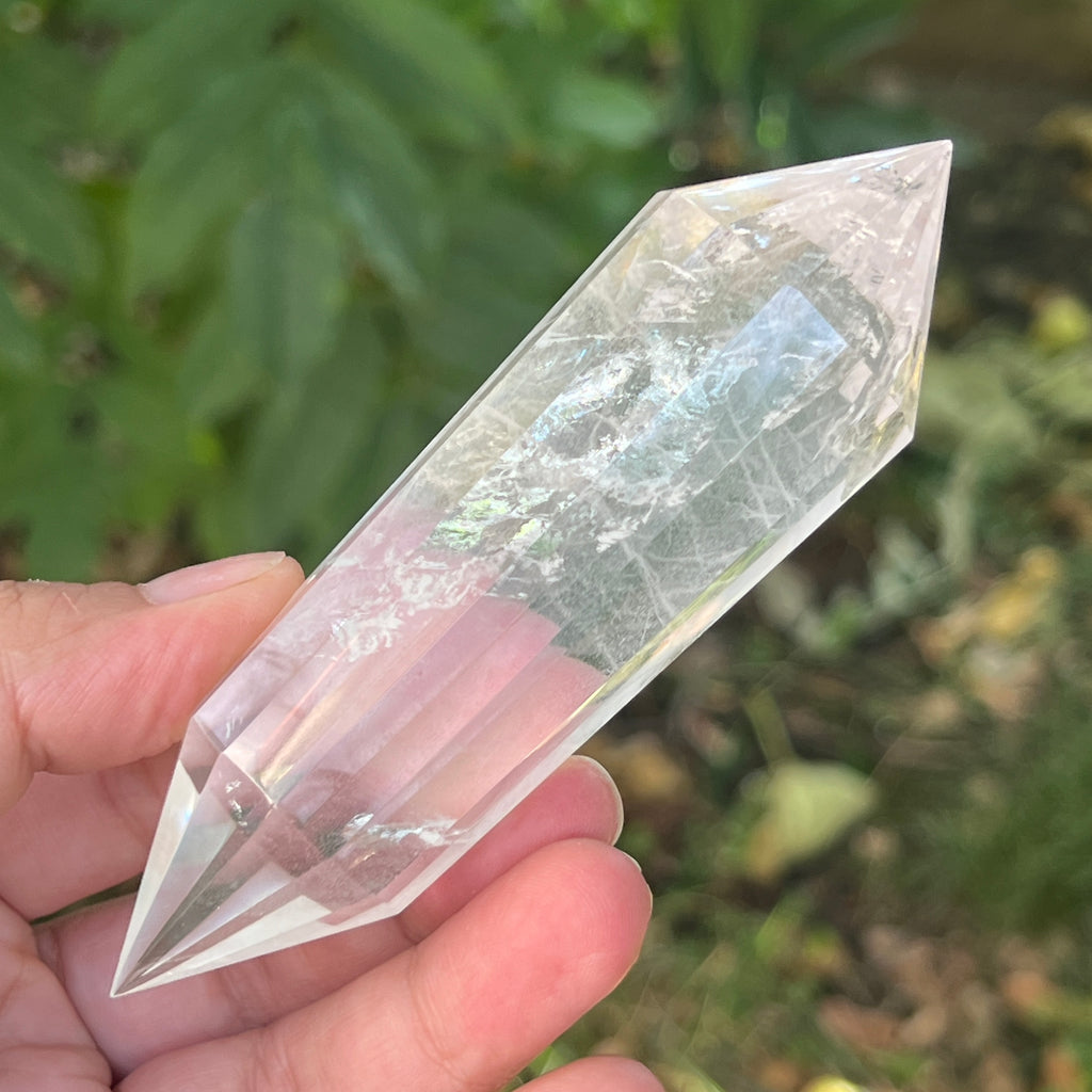 Bagheta cuart vogel, 12 fete, Brazilia model 18, pietre semipretioase - druzy.ro 1 