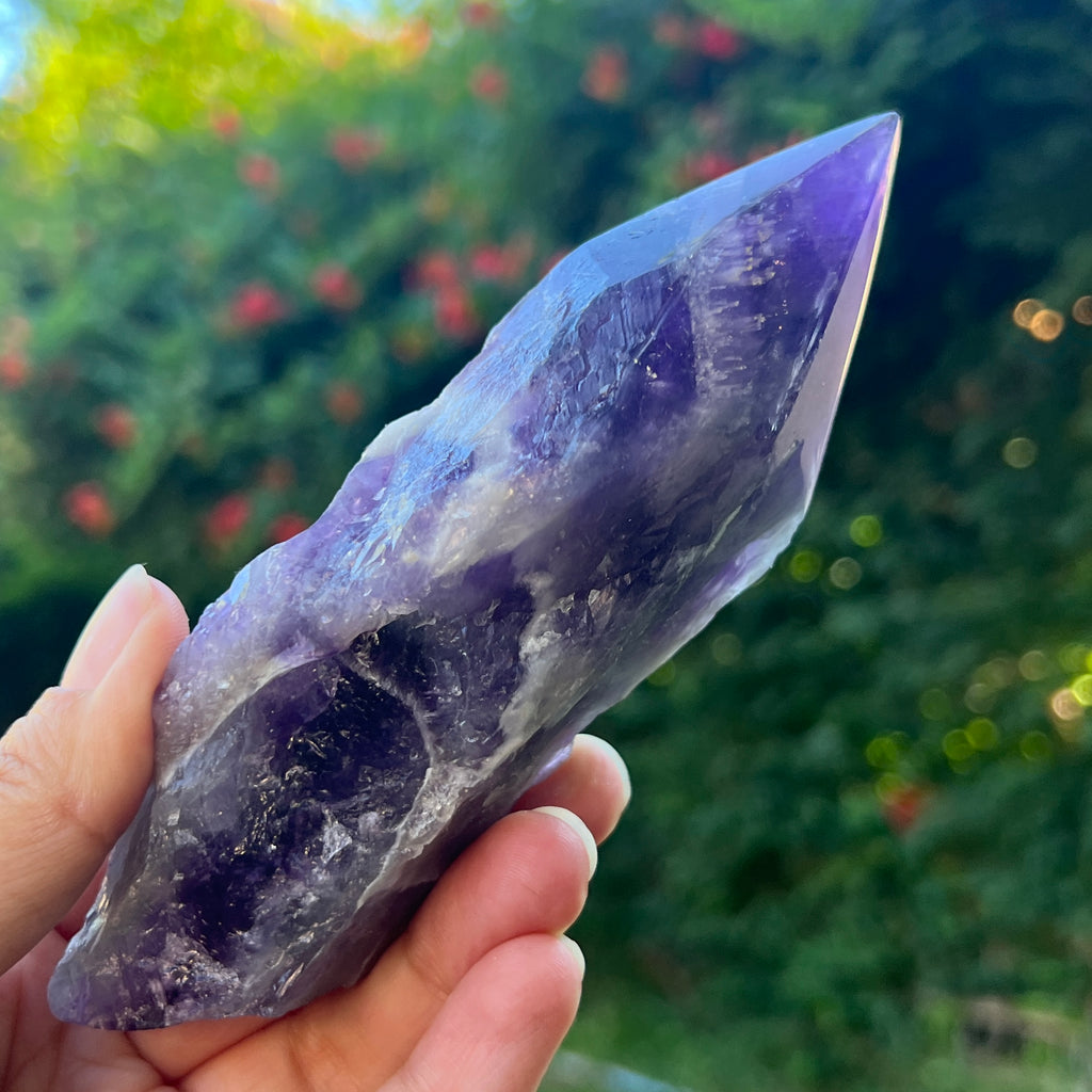 Varf ametist chevron model L6, pietre semipretioase - druzy.ro 3 