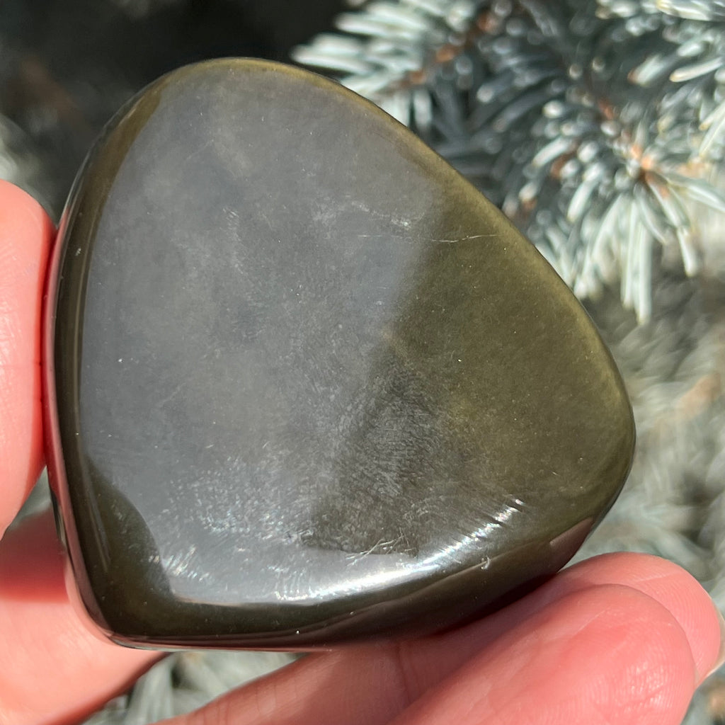 Obsidian curcubeu inima model 7, druzy.ro, cristale 6