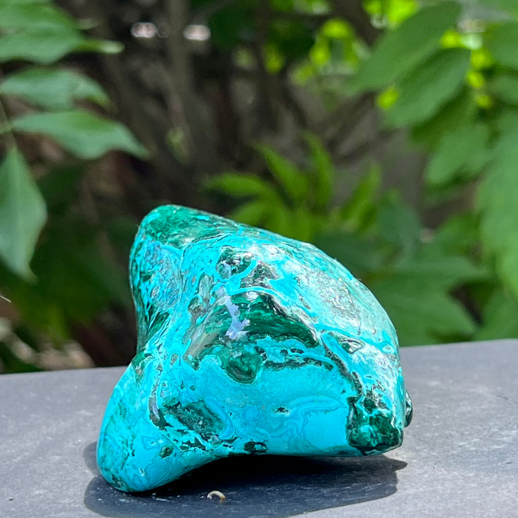 Malacola malachit cu crisocola piatra polisata | Model 4, pietre semipretioase - druzy.ro 4 