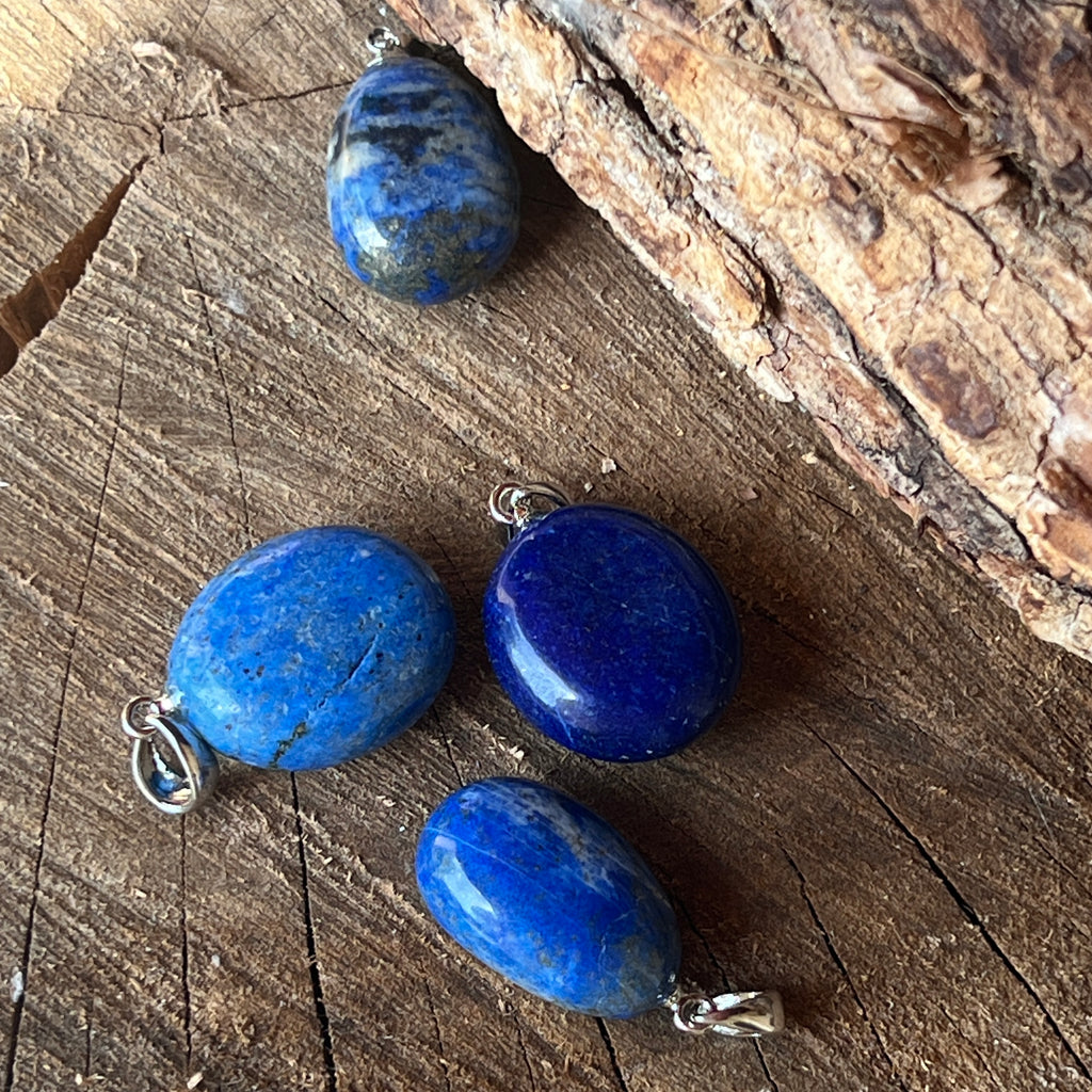 Pandantiv lapis lazuli TUMBLE, pietre semipretioase - druzy.ro 3 