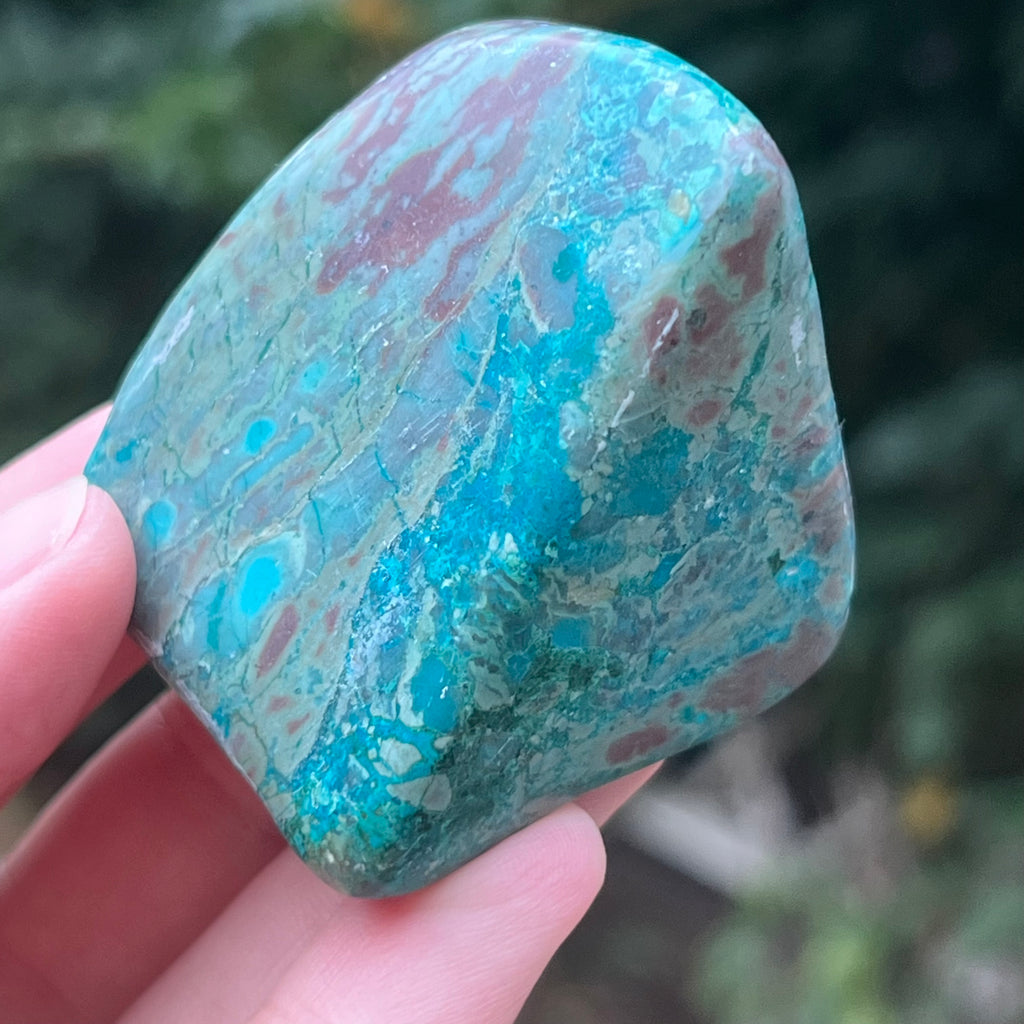 Shattuckite forma libera/palmstone m11, druzy.ro, pietre semipretioase 9