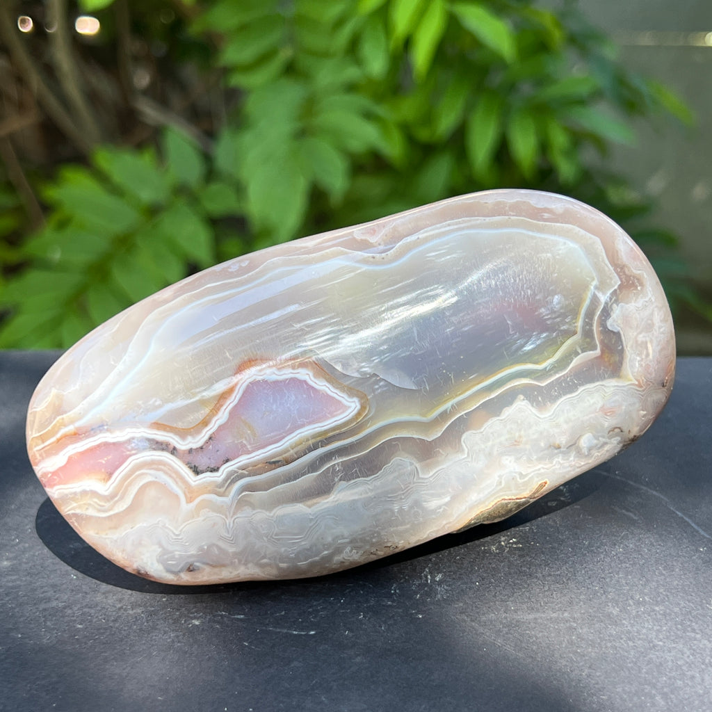 Nodul agat de Botswana, agat river, unicat | Model XL3, pietre semipretioase - druzy.ro 4 