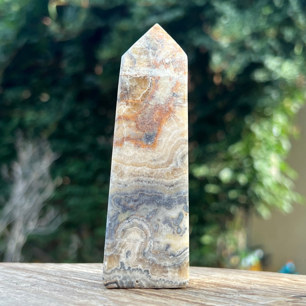 Turn/obelisc jasp albina m5, druzy.ro, cristale 1