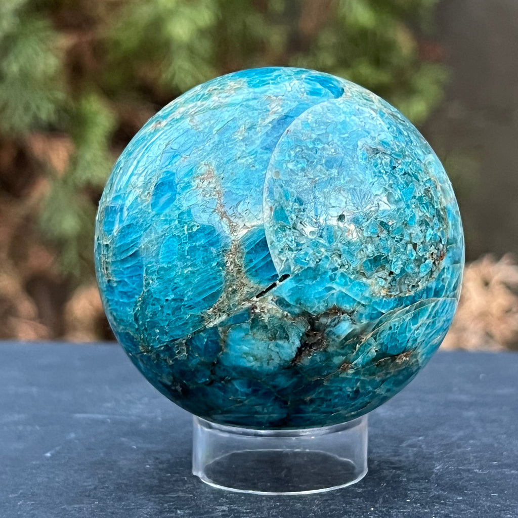 Apatit sfera model 9, 6.5 cm, druzy.ro, cristale 1