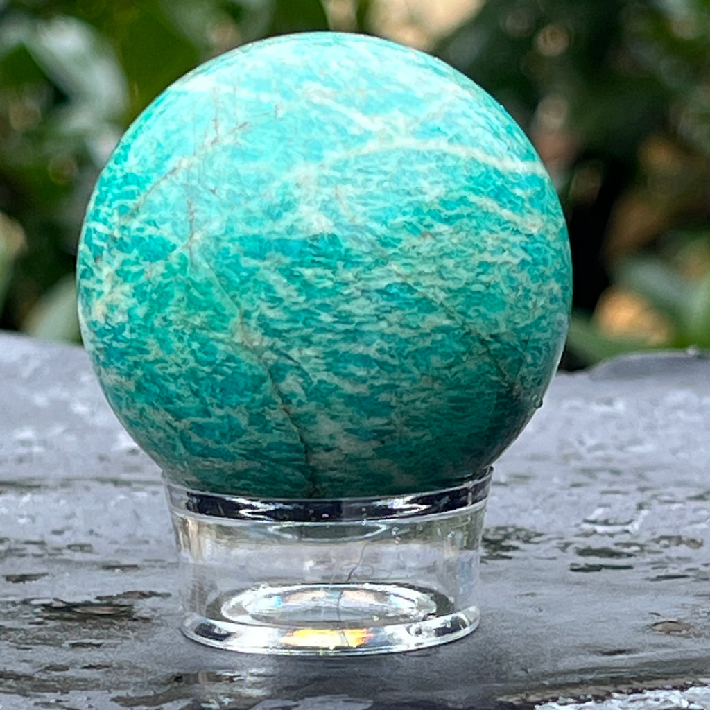 Sfera amazonit din Madagascar model 5, pietre semipretioase - druzy.ro 6 