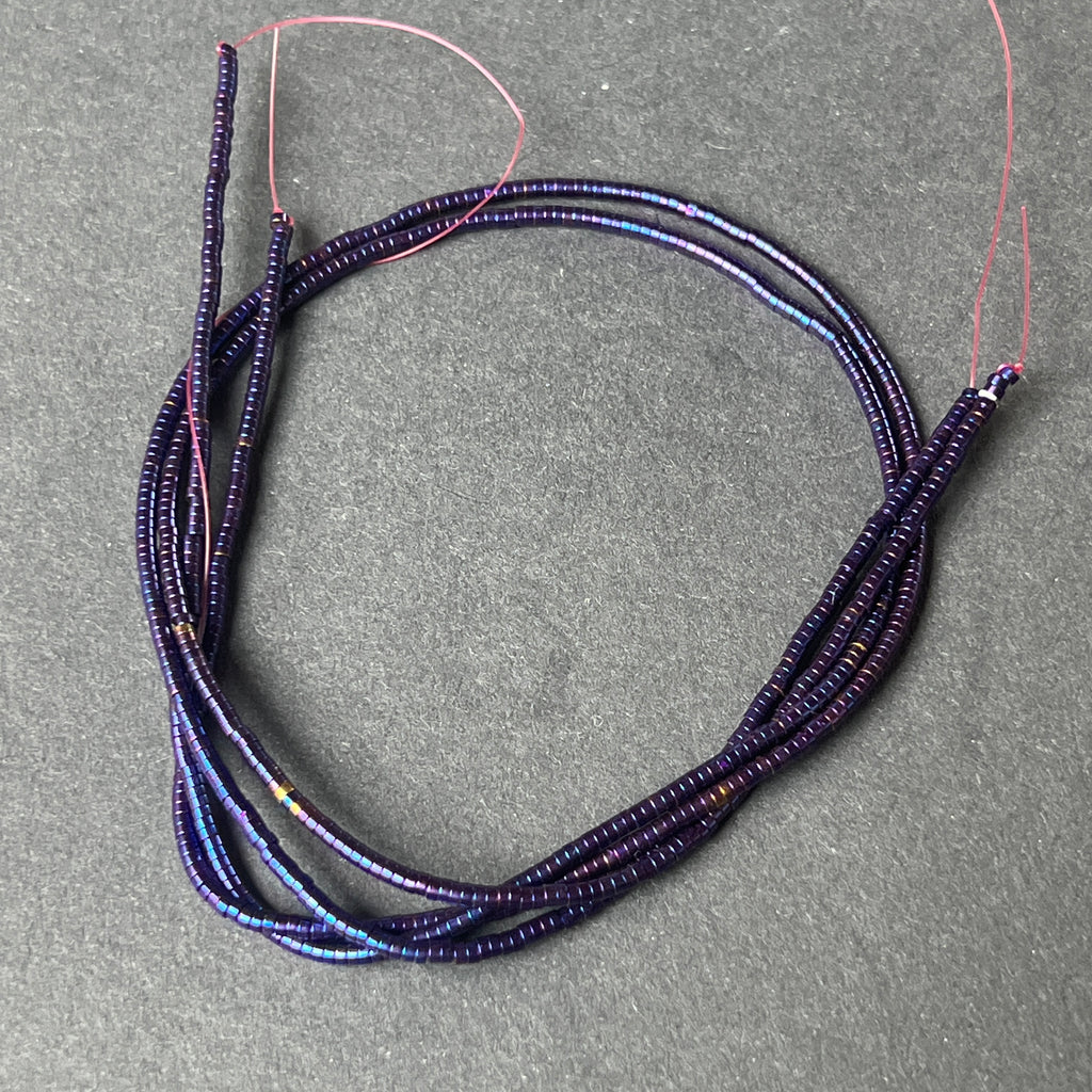 Sirag margele pietre semipretioase HEMATIT PURPLE, pietre semipretioase - druzy.ro 1 