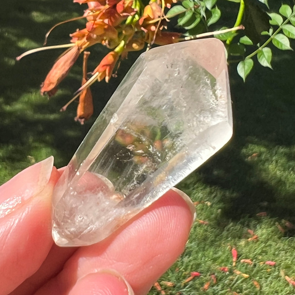 Dublu varf cristal de stanca/cuart incolor model mini13, pietre semipretioase - druzy.ro 1
