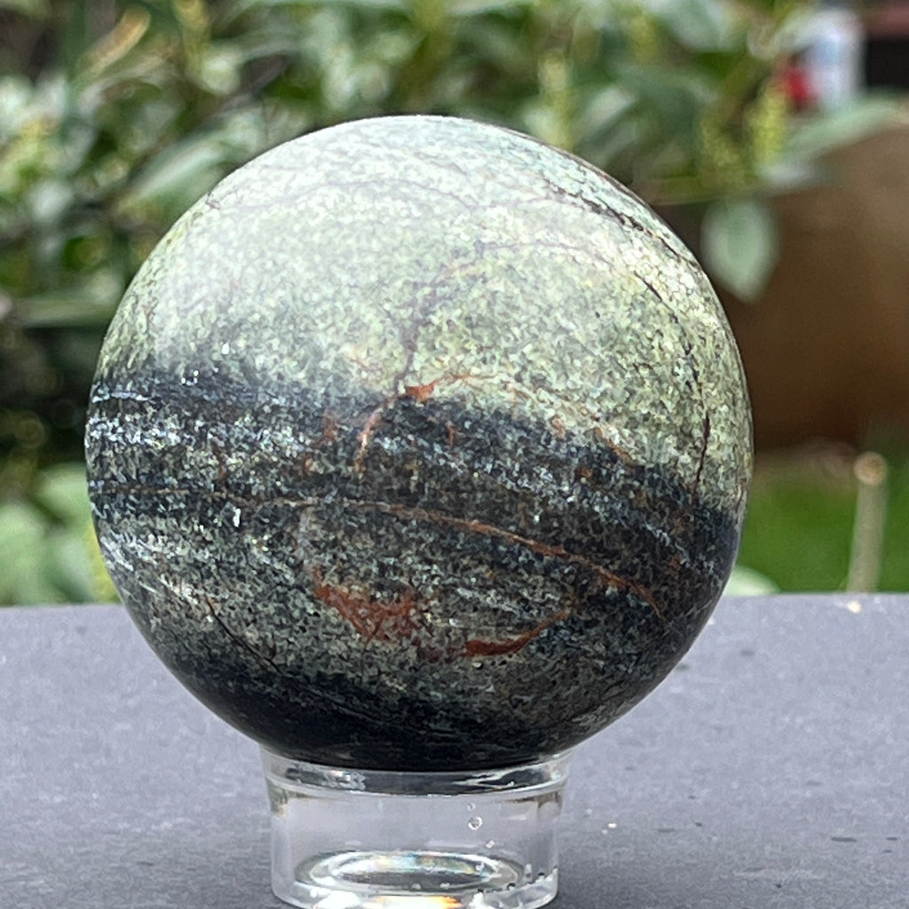 Sfera serpentin model 3, pietre semipretioase - druzy.ro 7 