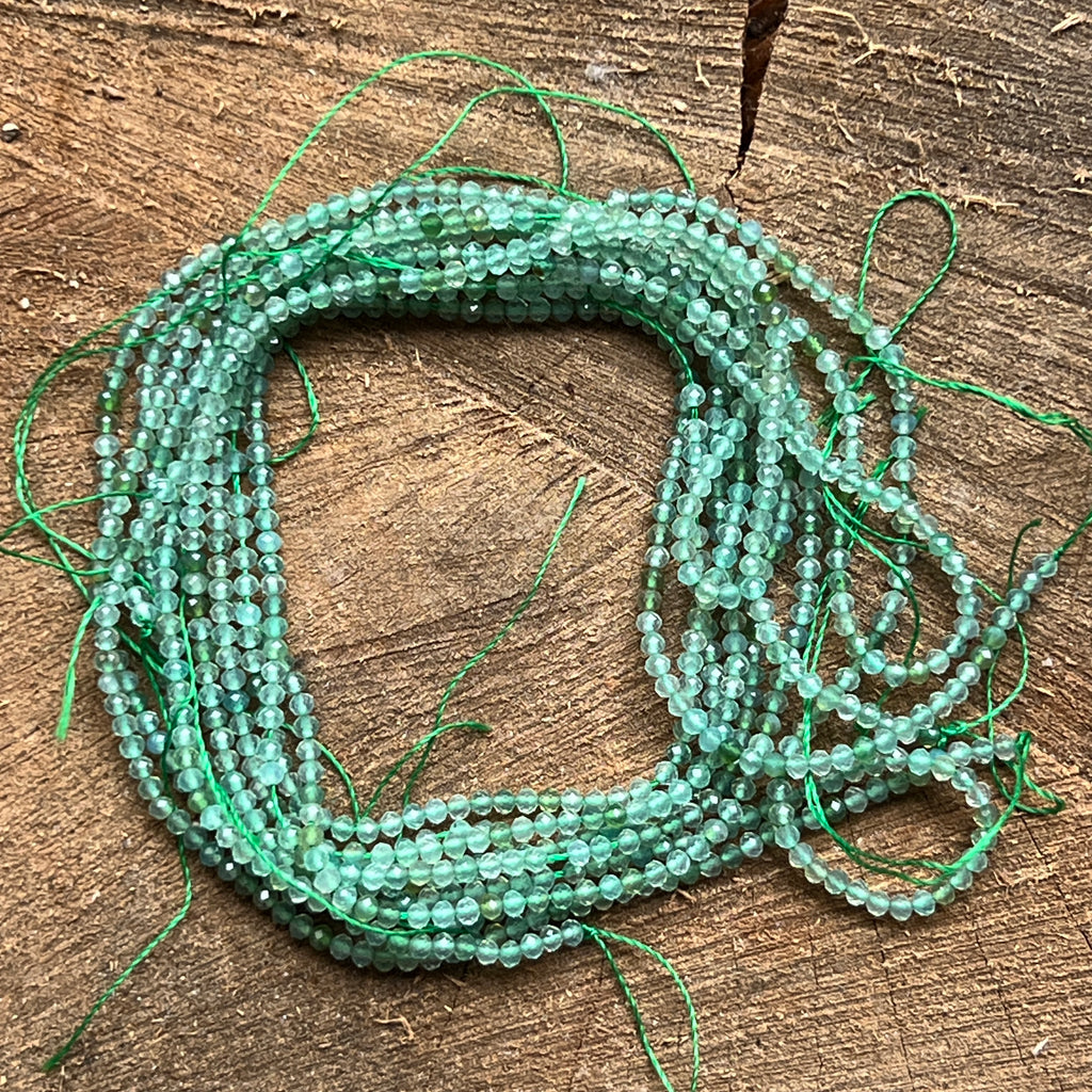 Sirag margele pietre semipretioase sfere fatetate AGAT VERDE, pietre semipretioase - druzy.ro 1 