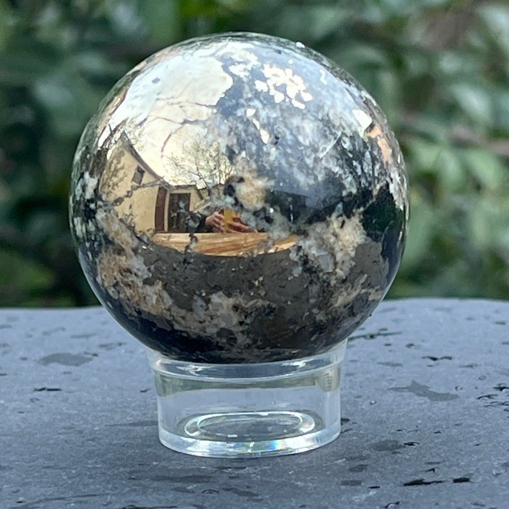 Sfera pirita model 8, pietre semipretioase - druzy.ro 2 