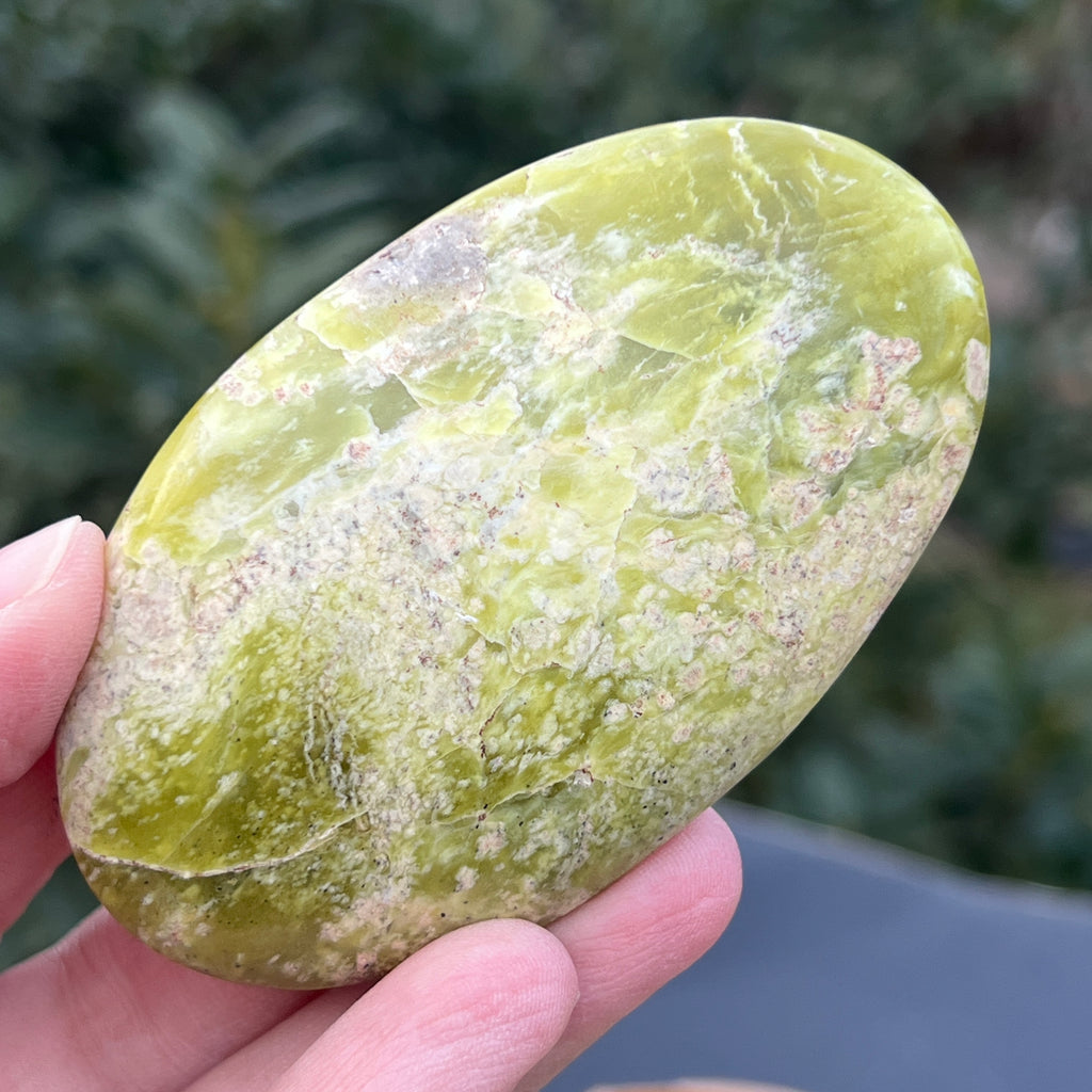 Serpentin galben palmstone XL6, pietre semipretioase - druzy.ro 4 