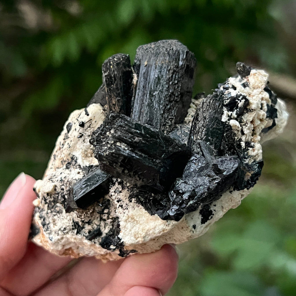 Cluster turmalina neagra model 1 din Erongo, Namibia, pietre semipretioase - druzy.ro 3 