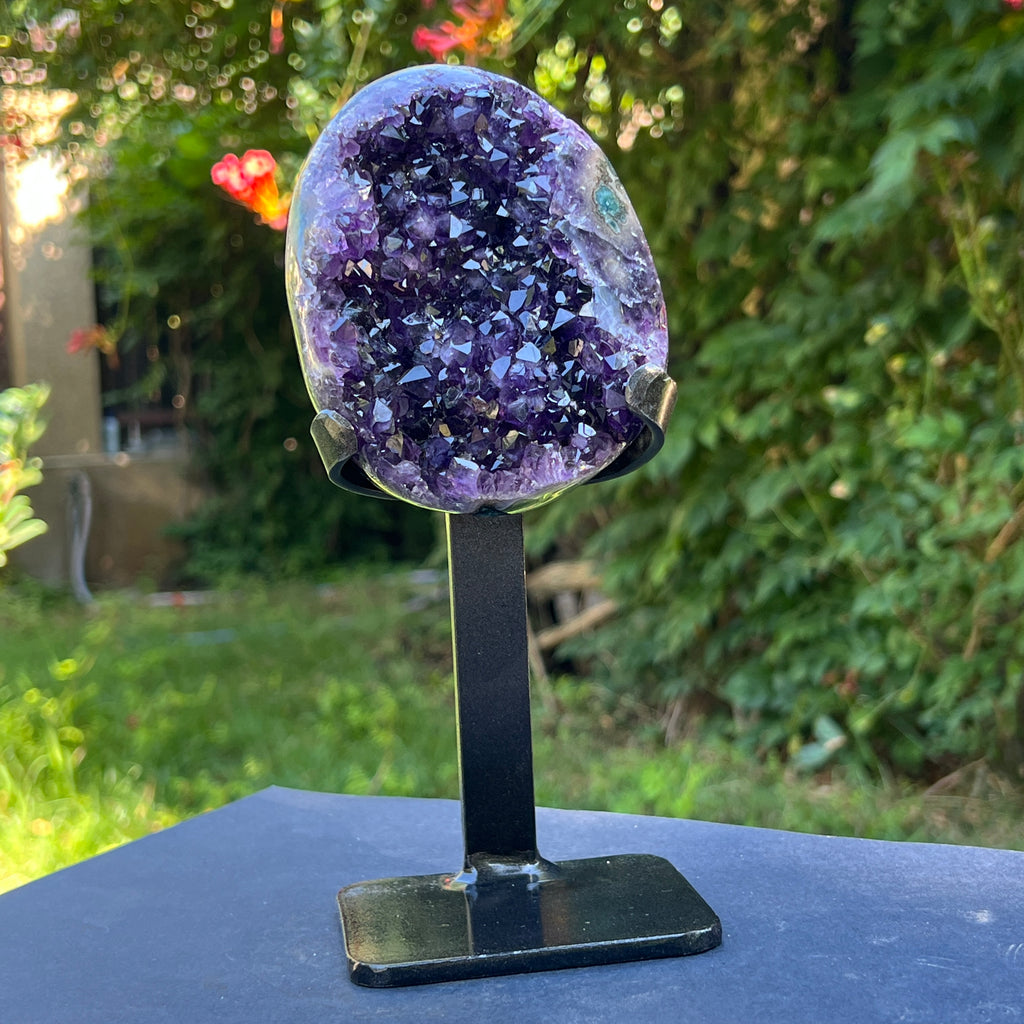 Ametist Uruguay AAA pe stand calitate +AAA, geoda ametist Urguay | Model 5, pietre semipretioase - druzy.ro 5 