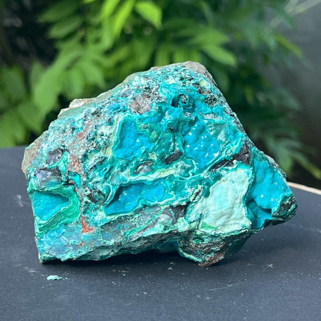 Cluster crisocola botrioidală model 6 din Congo, pietre semipretioase - druzy.ro 9 
