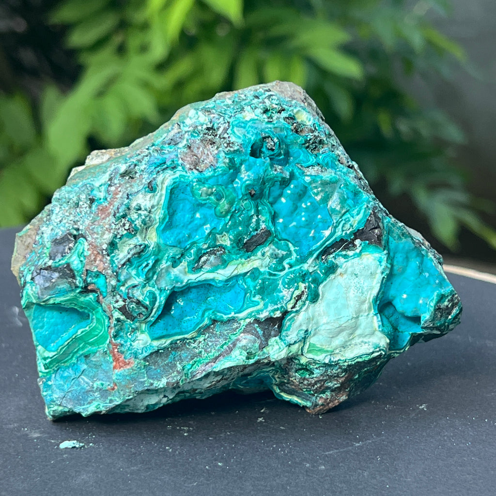Cluster crisocola botrioidală model 6 din Congo, pietre semipretioase - druzy.ro 8 