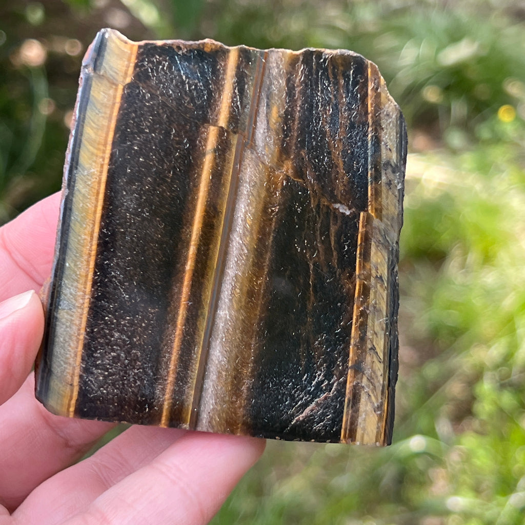 Ochi de tigru piatra bruta model 11, pietre semipretioase - druzy.ro 2 