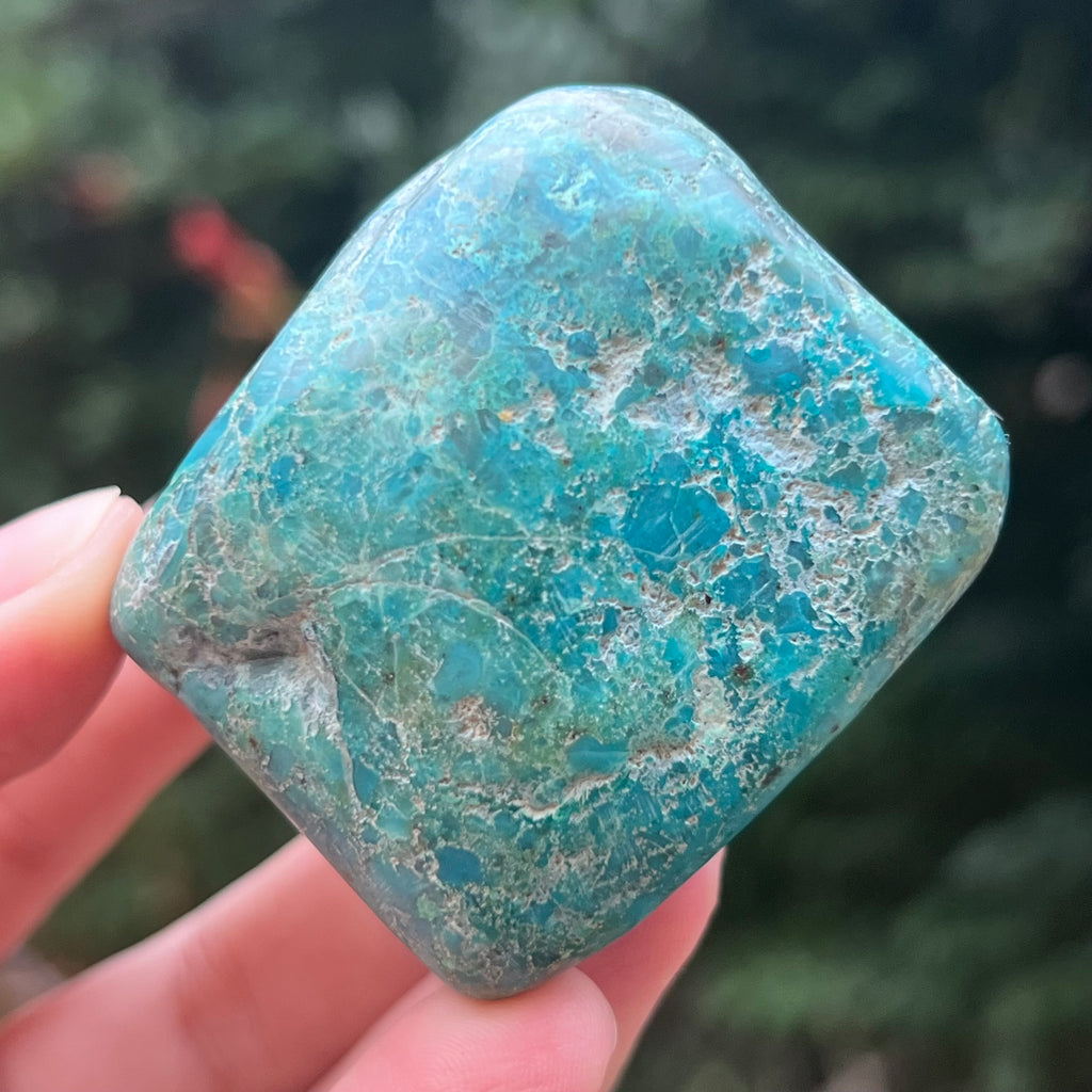 Shattuckite forma libera/palmstone m9, druzy.ro, pietre semipretioase 4