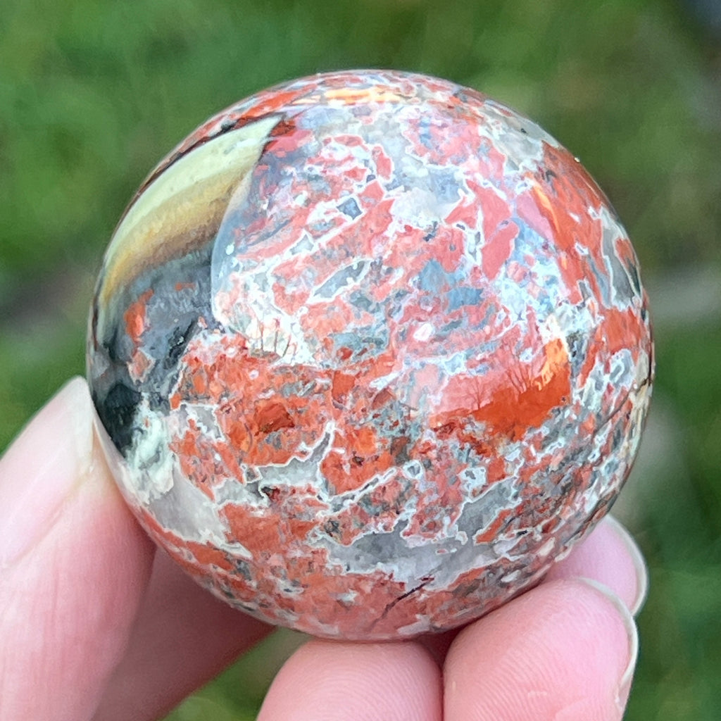 Sfera jasp rosu model 6, pietre semipretioase - druzy.ro 7 