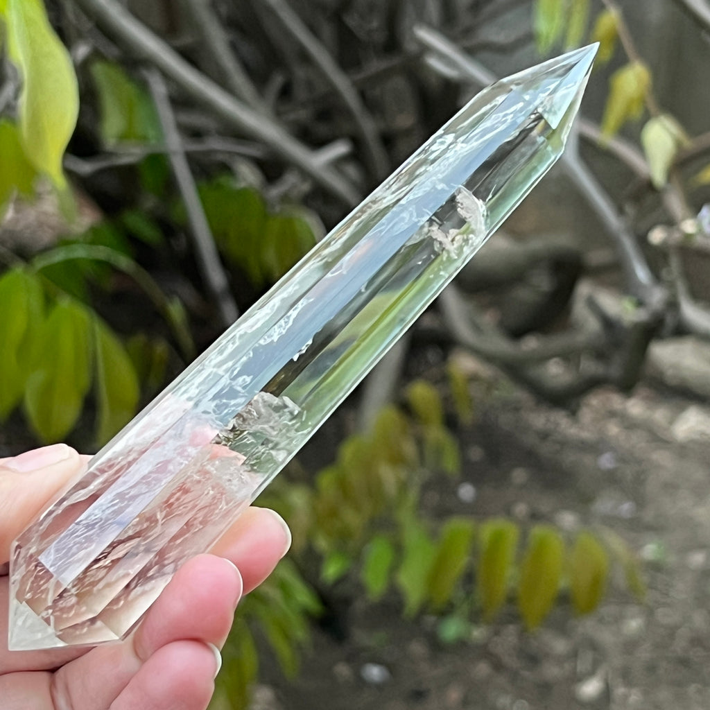 Bagheta cuart vogel, 12 fete, Brazilia model 19, pietre semipretioase - druzy.ro 2 