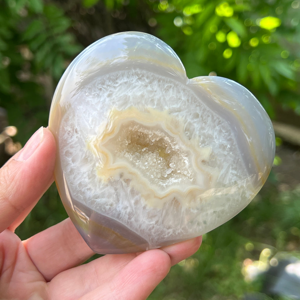 Inima agat model 3, pietre semipretioase - druzy.ro 2 