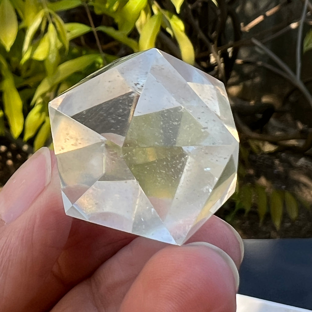 Icosaedru cuart incolor / cristal de stanca m1, pietre semipretioase - druzy.ro 2 