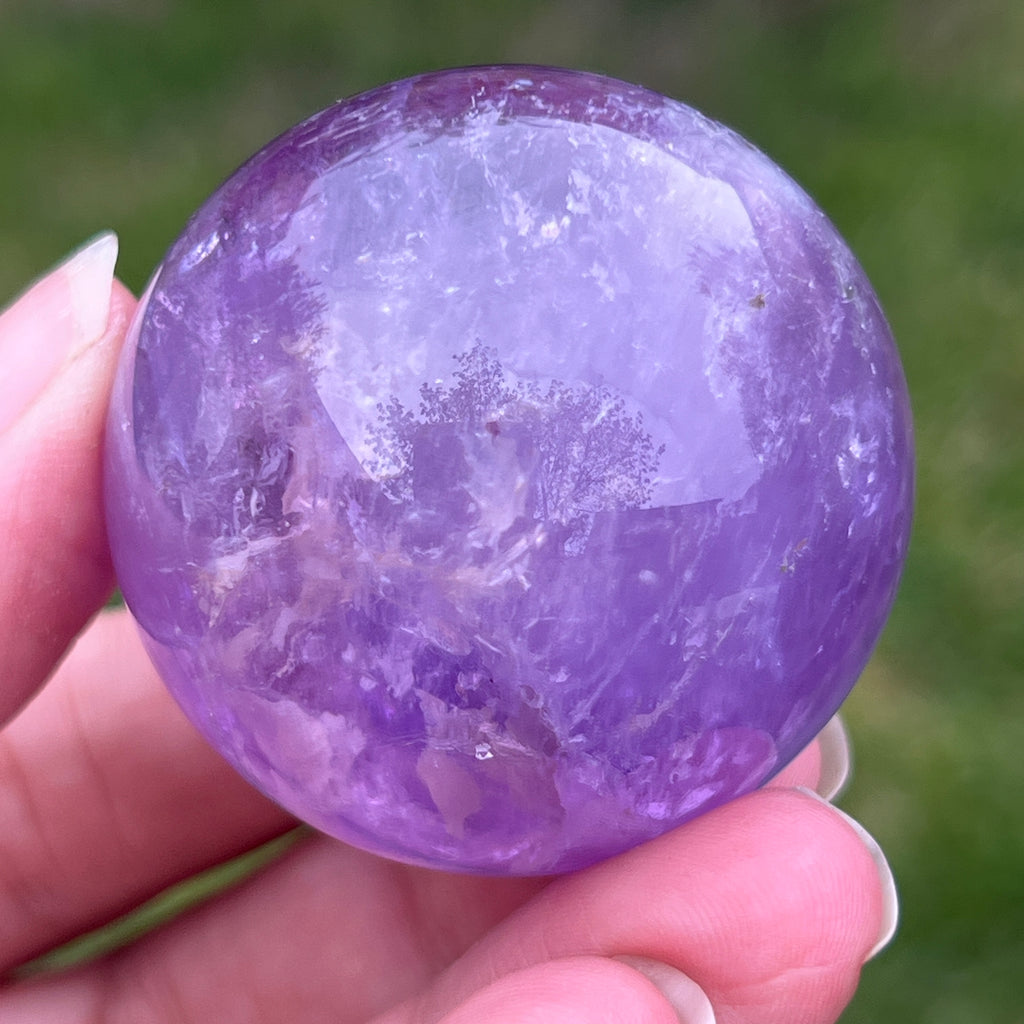 Sfera ametist AA din Brazilia model 9, pietre semipretioase - druzy.ro 8 