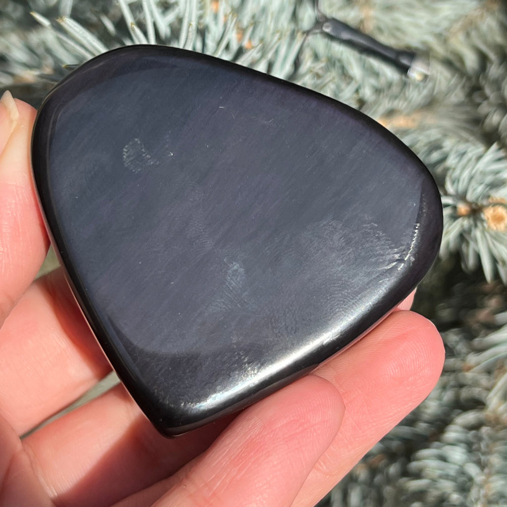Obsidian curcubeu inima model 2, druzy.ro, cristale 3