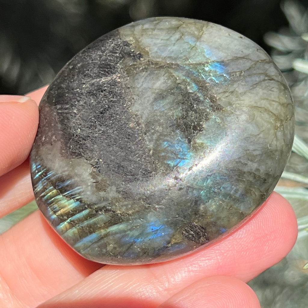 Labradorit palm stone m19, druzy.ro, cristale 7