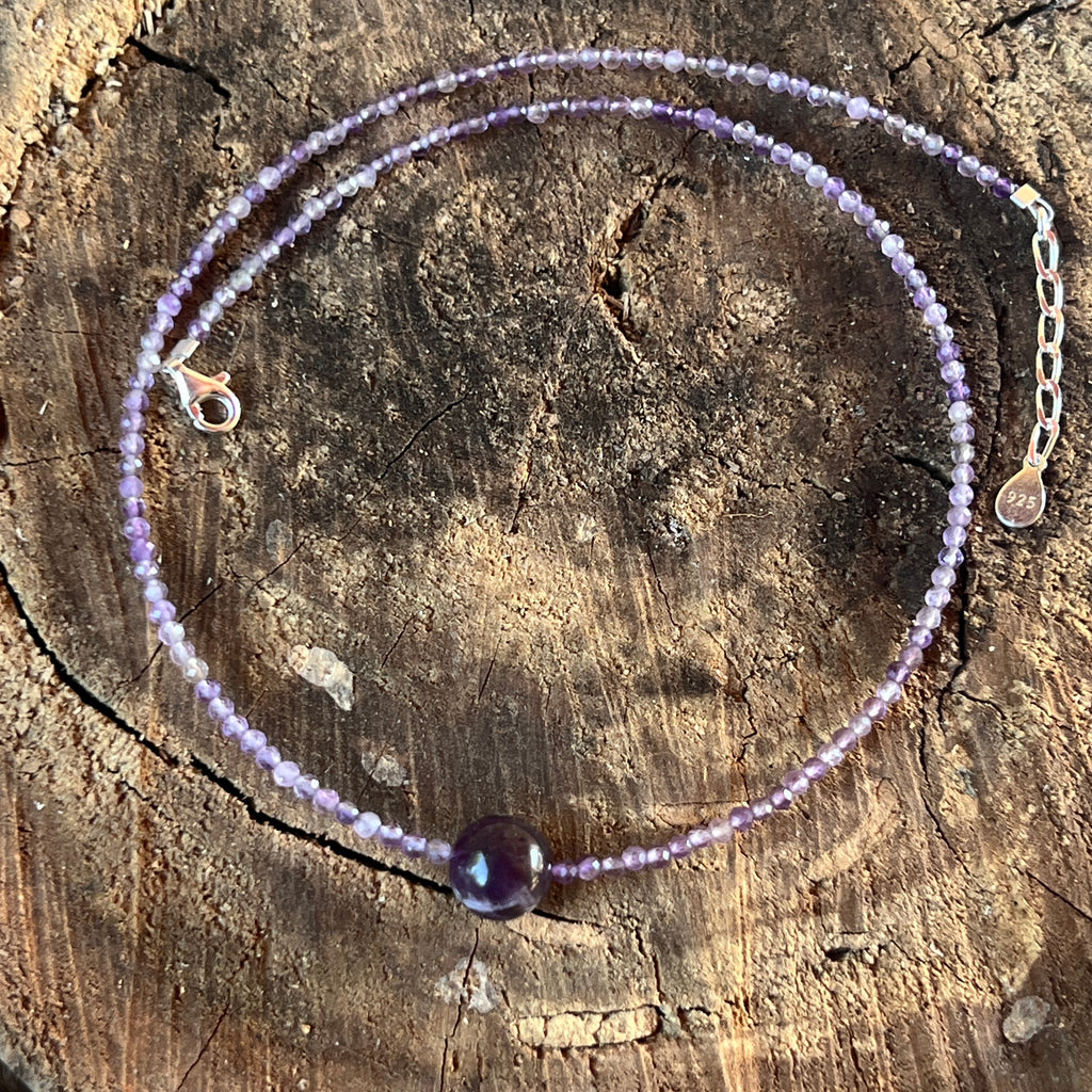 Colier ametist Serenity#19, pietre semipretioase - druzy.ro 4 