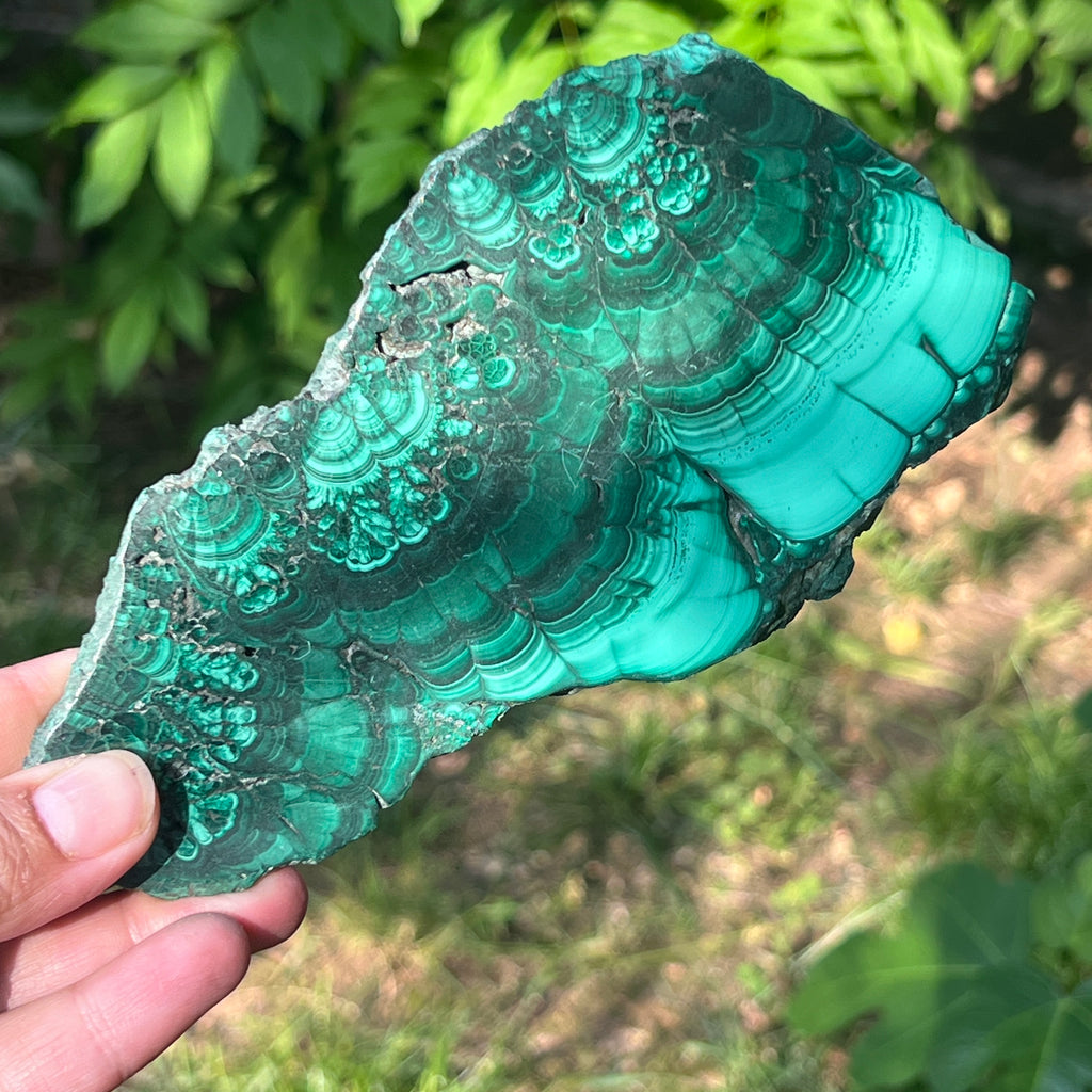 Felie malachit | Model 15, pietre semipretioase - druzy.ro 3 