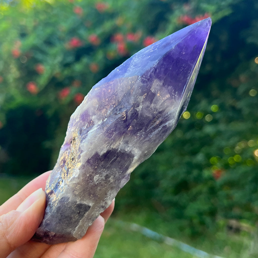 Varf ametist chevron model L6, pietre semipretioase - druzy.ro 4 