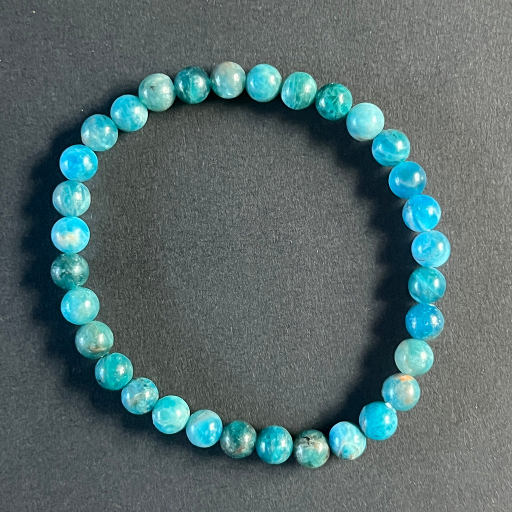 Bratara apatit 6 mm, pietre semipretioase - druzy.ro 2 