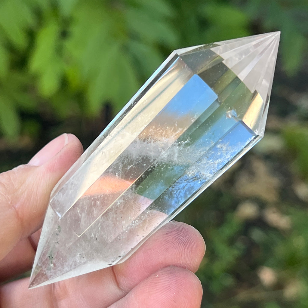 Bagheta cuart vogel, 12 fete, Brazilia model 8, pietre semipretioase - druzy.ro 2 