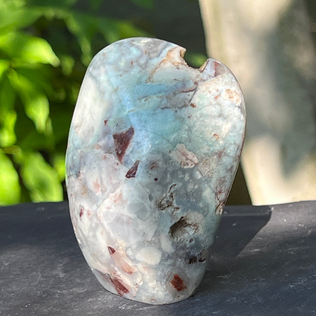 Calcedonie cu crom albastru-verzuie din Zimbabwe -forma libera| Model 6, pietre semipretioase - druzy.ro 4 