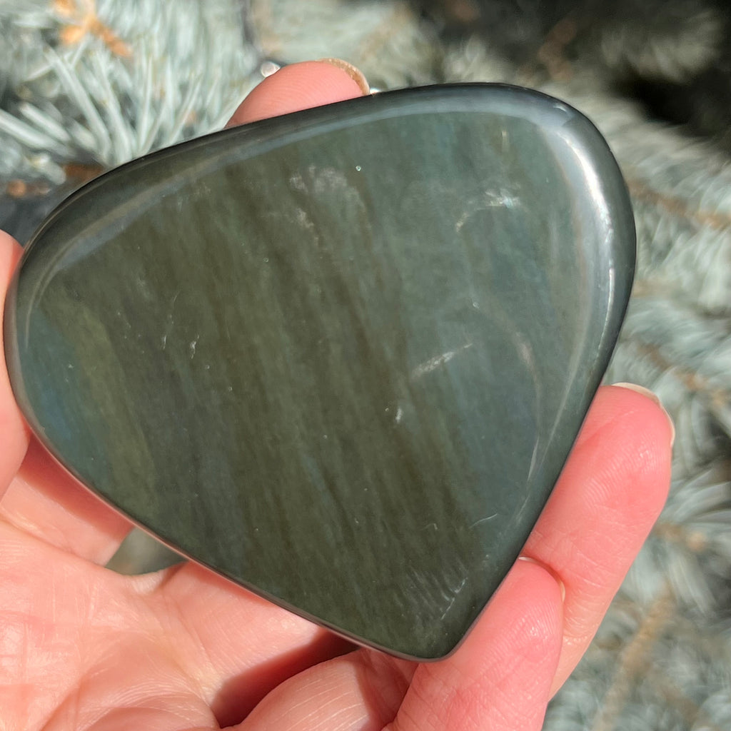 Obsidian curcubeu inima model 6, druzy.ro, cristale 3