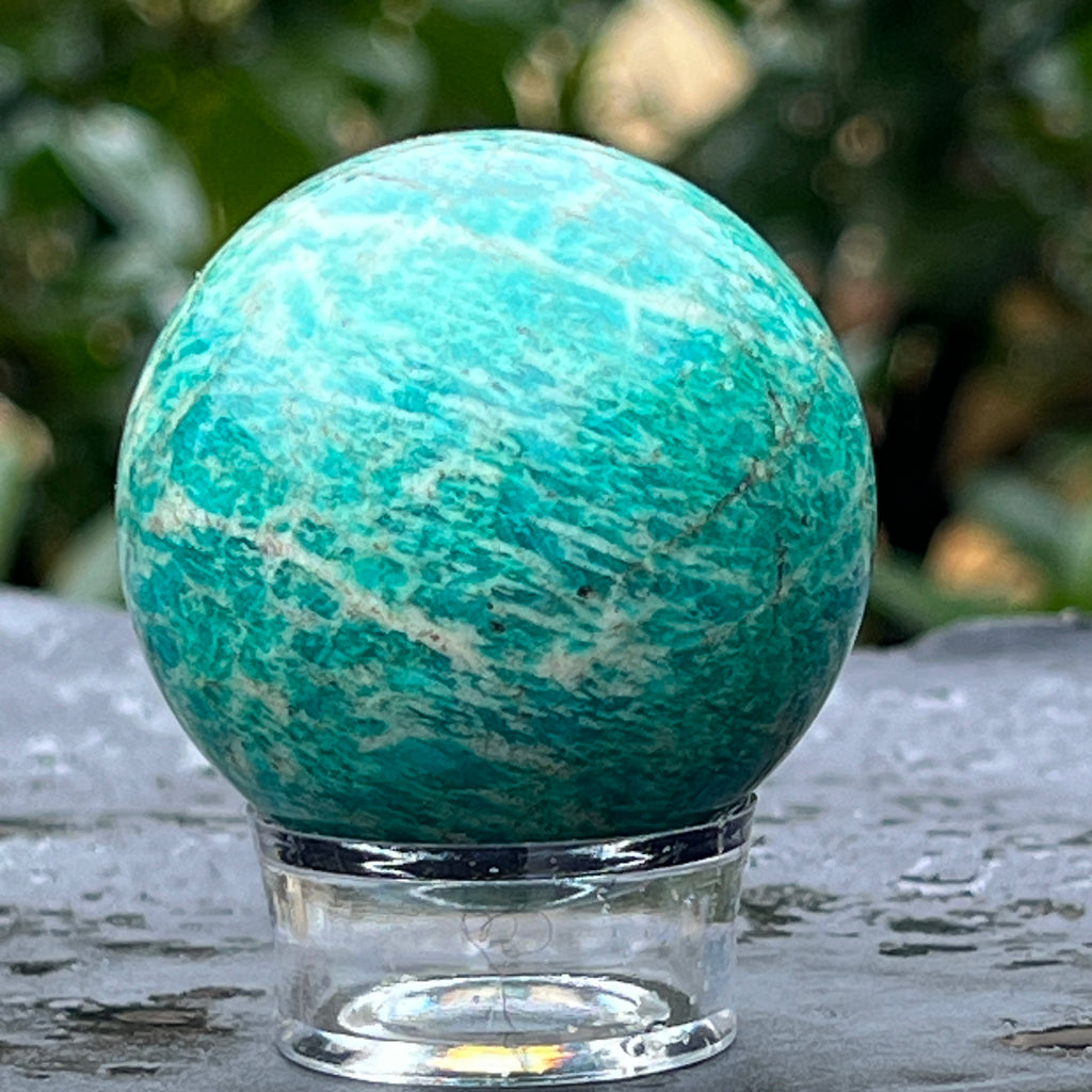 Sfera amazonit din Madagascar model 5, pietre semipretioase - druzy.ro 1 