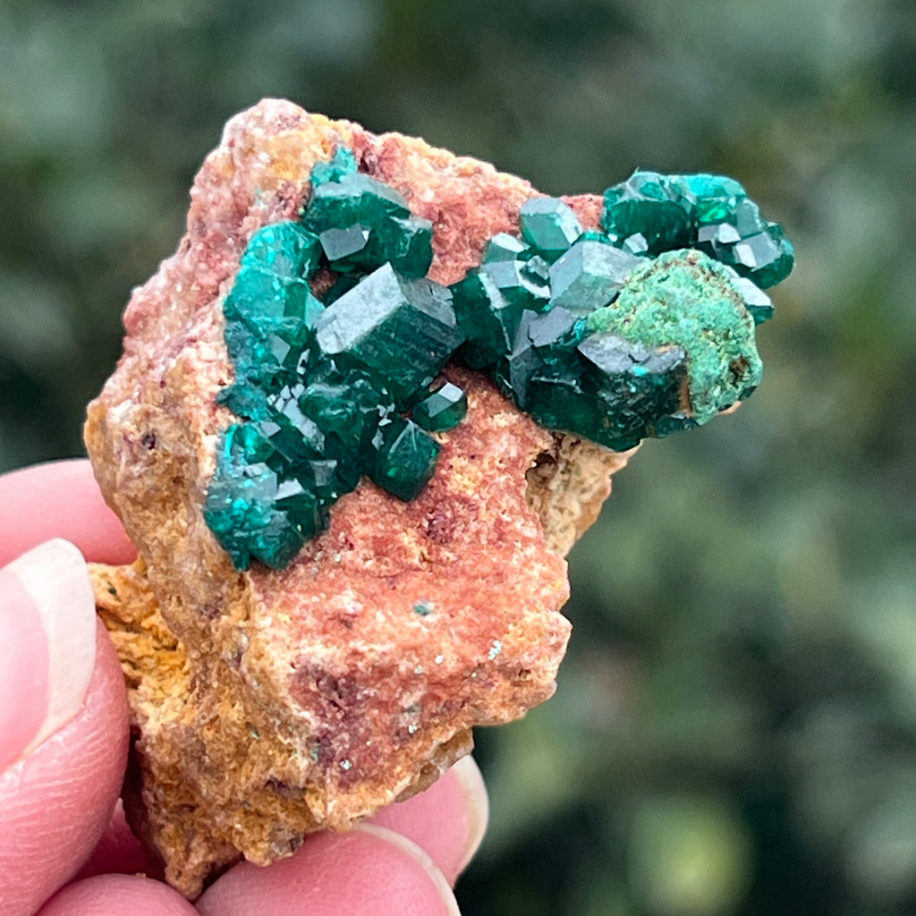 Dioptaz cluster din Congo model 7, pietre semipretioase - druzy.ro 1 